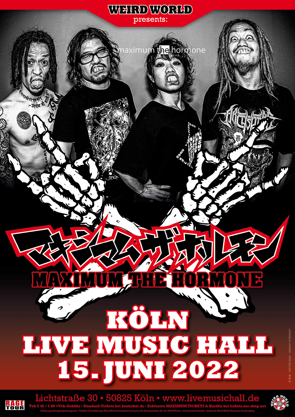 maximum the hormone european tour 2022